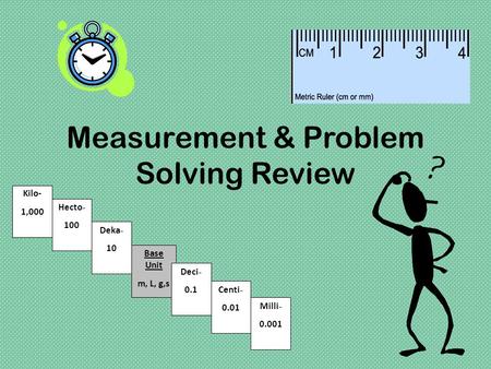 Measurement & Problem Solving Review