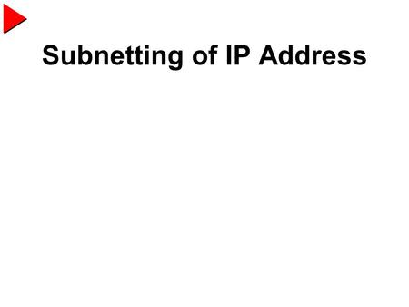 Subnetting of IP Address. Network Number for Each Network 164.124.1.2 164.124.100.3 164.124.180.5 164.124.0.1 130.1.50.0 130.1.100.10203.252.3.1 203.252.3.2203.252.3.3.