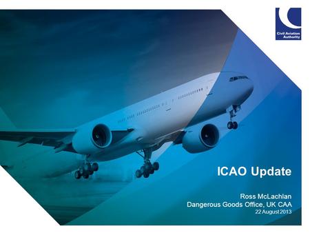 ICAO Update Ross McLachlan