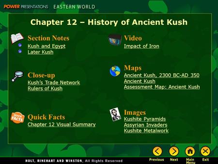Chapter 12 – History of Ancient Kush