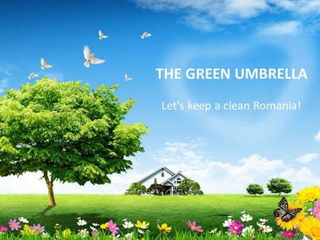 THE GREEN UMBRELLA Let’s keep a clean Romania!. Context Environment protection was a main priority for our company since the beginning of our activity.