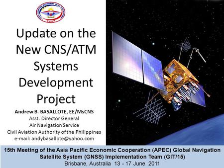 Update on the New CNS/ATM Systems Development Project
