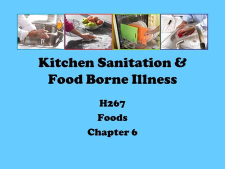 Kitchen Sanitation & Food Borne Illness H267 Foods Chapter 6.