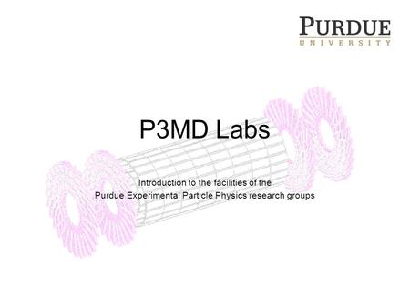 P3MD Labs Introduction to the facilities of the Purdue Experimental Particle Physics research groups.