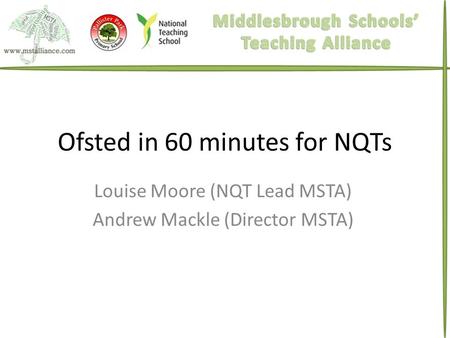 Ofsted in 60 minutes for NQTs
