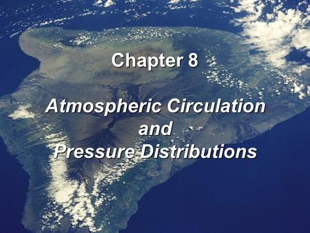 Atmospheric Circulation Pressure Distributions