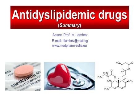 Antidyslipidemic drugs