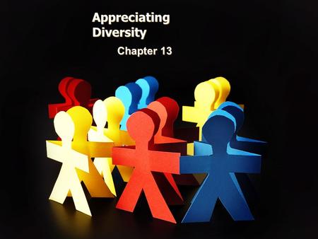 Appreciating Diversity Chapter 13. What is diversity?