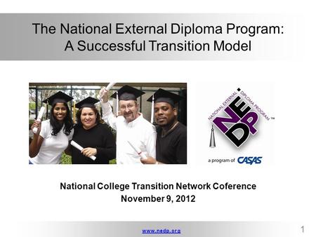 The National External Diploma Program: A Successful Transition Model