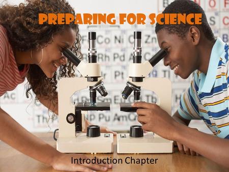 Preparing for Science Introduction Chapter.