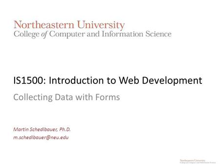 IS1500: Introduction to Web Development