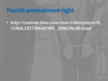 Fourth amendment right