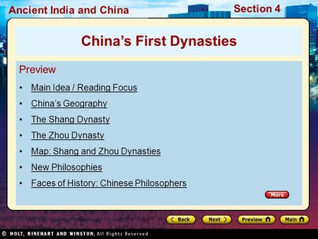 China’s First Dynasties