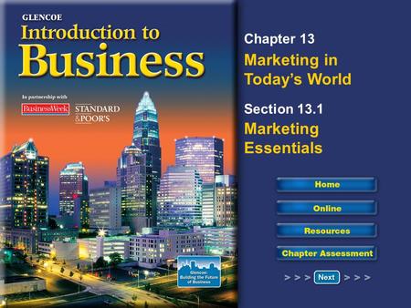 Read to Learn Define marketing. Identify the functions of marketing. List the elements of the marketing mix.
