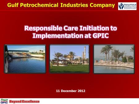 Responsible Care Initiation to Implementation at GPIC