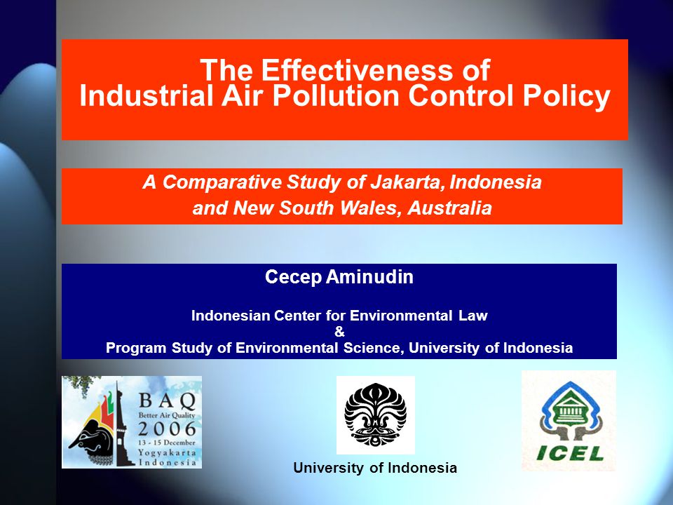 The Effectiveness of Industrial Air Pollution Control - ppt download