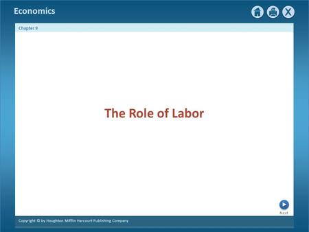 The Role of Labor.