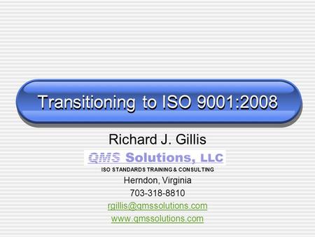 ISO STANDARDS TRAINING & CONSULTING