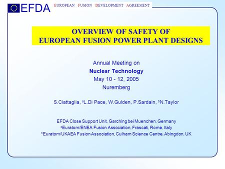 OVERVIEW OF SAFETY OF EUROPEAN FUSION POWER PLANT DESIGNS