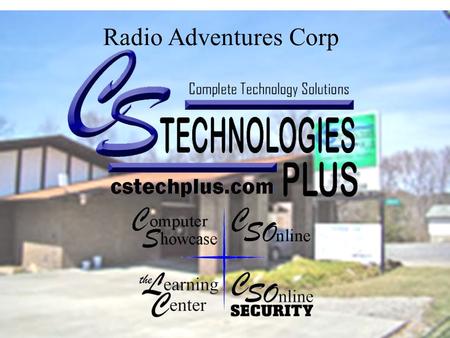 Radio Adventures Corp. Authorized Computer Sales & Service.