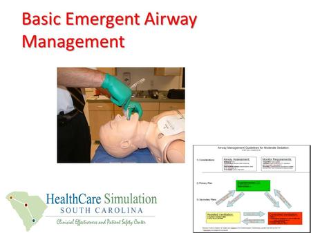 Basic Emergent Airway Management. Station: Laryngeal Mask Ventilation—Rescue airway and Applied Guidelines practice -LMA Indications, contraindications,