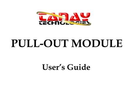 PULL-OUT MODULE User’s Guide. Step 1. To Add New DR click Add. PARTS 1. Header 2. Transactions 3. Menus To go to the TR click “TR No” button.
