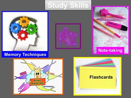 Study Skills Note-taking Memory Techniques Flashcards.
