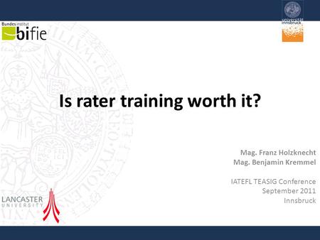 Is rater training worth it?