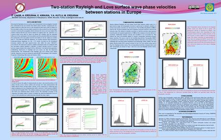 Two-station Rayleigh and Love surface wave phase velocities between stations in Europe DATA AND METHOD We study the Rayleigh and Love surface wave fundamental.