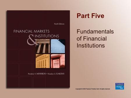 Fundamentals of Financial Institutions