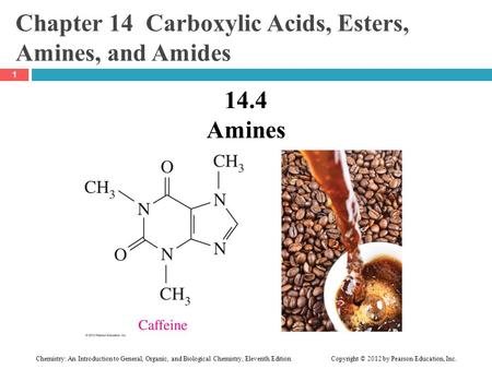 Chapter 14 Carboxylic Acids, Esters, Amines, and Amides
