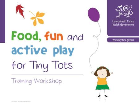 Aims •	To introduce the ‘Food, Fun and Active Play for Tiny Tots’ Resources to early years and childcare settings across Wales.