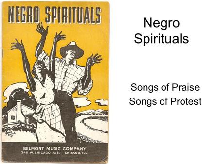 Songs of Praise Songs of Protest