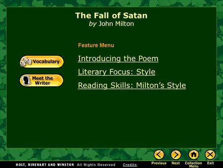 The Fall of Satan by John Milton
