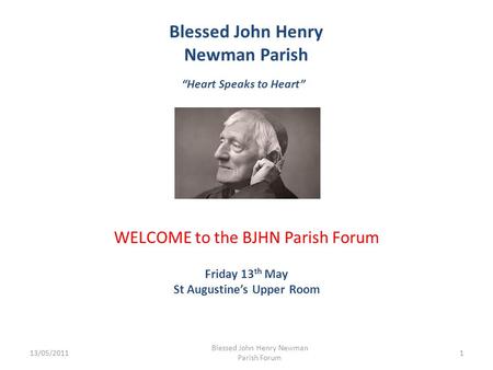 Blessed John Henry Newman Parish “Heart Speaks to Heart”