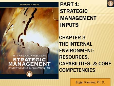 Authored by: Marta Szabo White. PhD. Georgia State University PART 1: STRATEGIC MANAGEMENT INPUTS CHAPTER 3 THE INTERNAL ENVIRONMENT: RESOURCES, CAPABILITIES,
