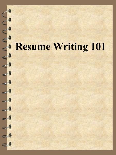 Resume Writing 101. What is the initial amount of time an employer takes to review an applicant’s resume? Answer: 30-45 seconds.