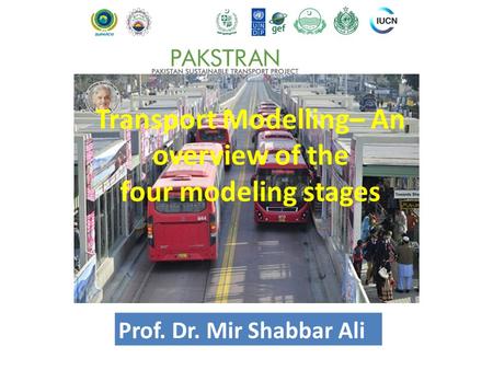 Transport Modelling– An overview of the four modeling stages