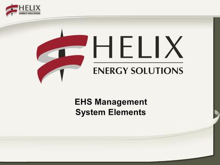 EHS Management System Elements