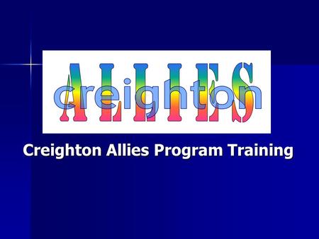 Creighton Allies Program Training