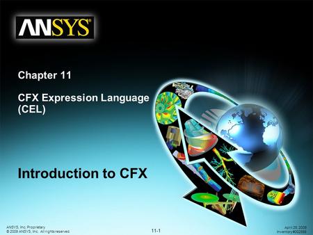 Chapter 11 CFX Expression Language (CEL)