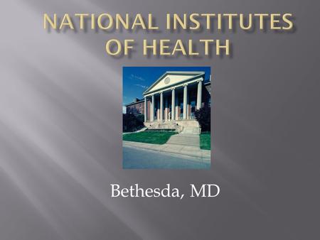 Bethesda, MD. NCI National Cancer Institute NCCAM National Center for Complementary and Alternative Medicine NCMHD National Center for Minority Health.