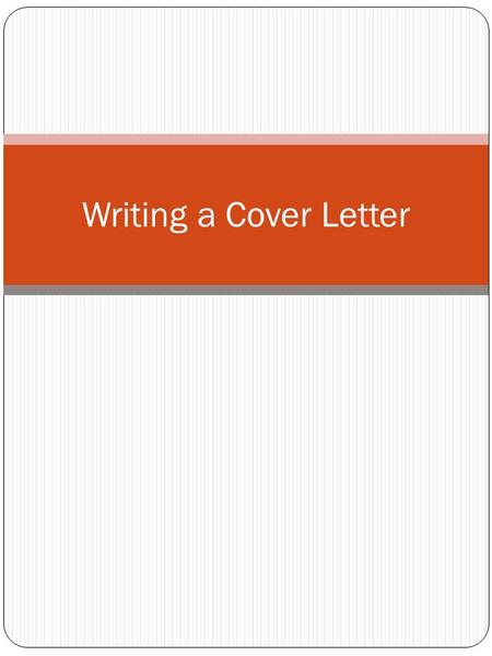 Writing a Cover Letter. Every time you send a resume to an employer you should send a cover letter, even if a cover letter is not mentioned in the ad,
