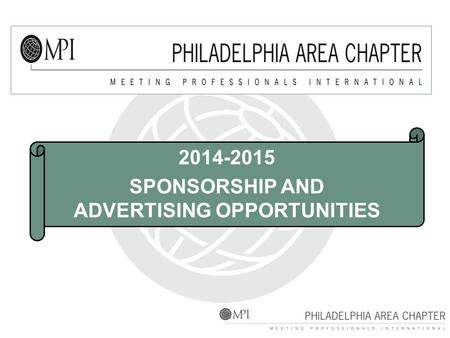 2014-2015 SPONSORSHIP AND ADVERTISING OPPORTUNITIES.