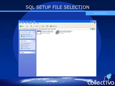 SQL SETUP FILE SELECTION