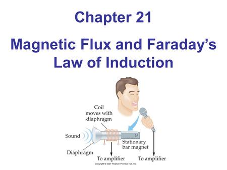 Magnetic Flux and Faraday’s Law of Induction
