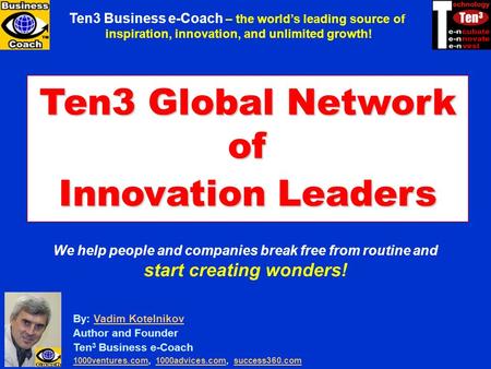 Ten3 Global Network of Innovation Leaders
