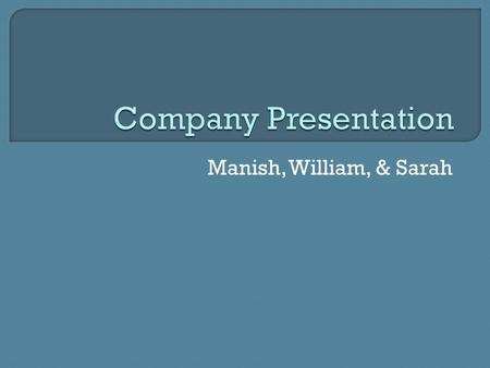 Manish, William, & Sarah. CURRENT HOLDINGSSUGGESTED HOLDINGS  AT&T0%  Verizon0%  China Mobile Ltd.2.41%  NII Holdings0.98% Buy:  AT&T2.14%  NII.