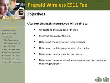 Prepaid Wireless E911 Fee   >> 