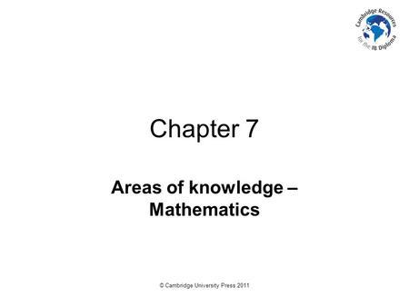 Areas of knowledge – Mathematics